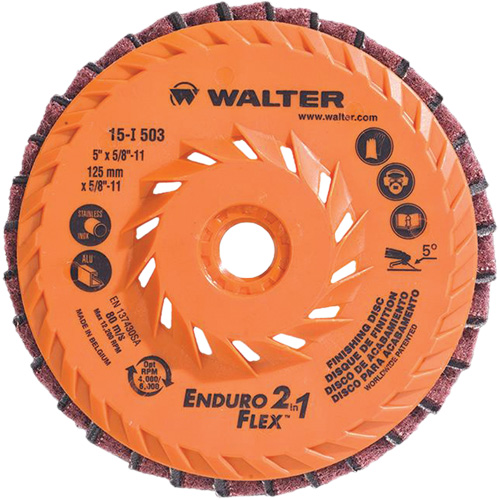 Enduro-Flex 2-in-1 Flap Disc, 5" x 5/8"-11, 80 Grit, Ceramic Groupe Belzile Dickner