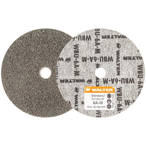 Disque de finition Blendex U, 3" dia., Grain 6AM, Carbure de silicium Groupe Belzile Dickner