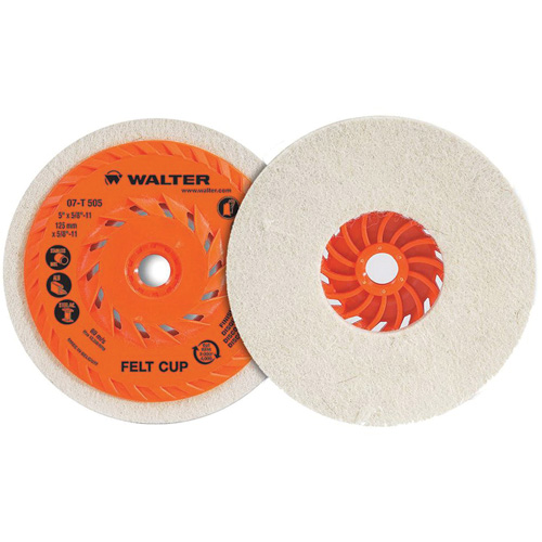 Cup Polishing Disc, 5" Dia. Groupe Belzile Dickner