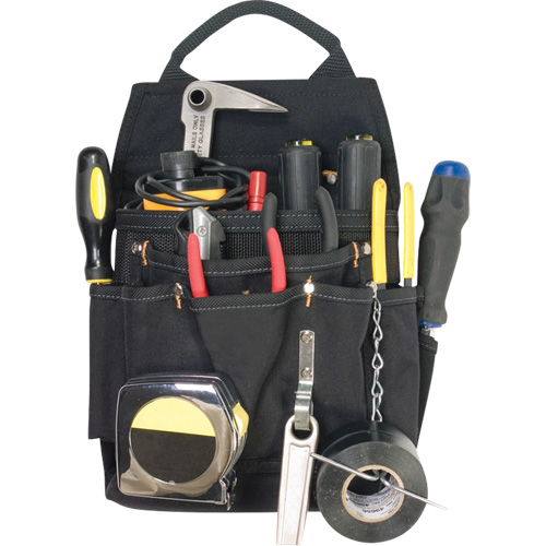 Porte-outils professionnels pour &eacute;lectricien, Porte-outil multiple, Polyester, 11 Poches Groupe Belzile Dickner