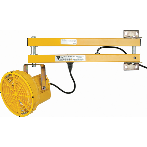 Dock Lights, 24" Arm, 50 W, High Pressure Sodium Lamp, Polycarbonate Groupe Belzile Dickner