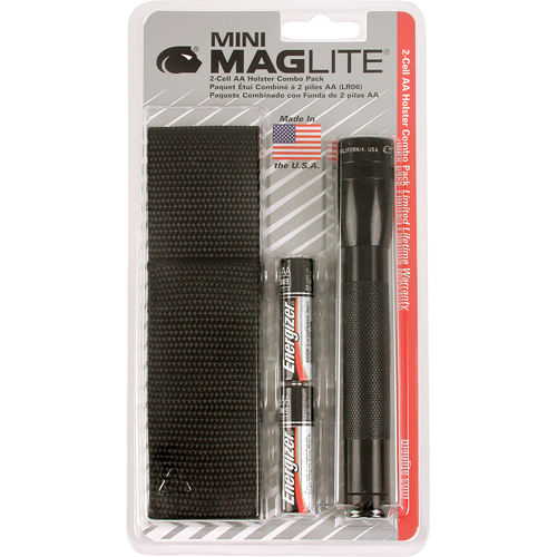 Mini&reg; Flashlights, Incandescent, 14 Lumens, AA Batteries Groupe Belzile Dickner