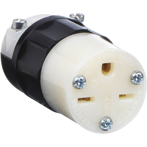 Grounding Straight Blade Connector, 6-15R, Nylon Groupe Belzile Dickner