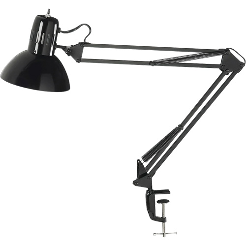Lampes de bureau &agrave; pince - Bras flexible, 100 W, Incandescente, Pinces serre-joints, Noir Groupe Belzile Dickner