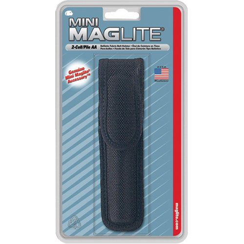 Nylon Belt Holster for 2-Cell AA Flashlights, Flashlight Holder, Nylon, 1 Pockets Groupe Belzile Dickner