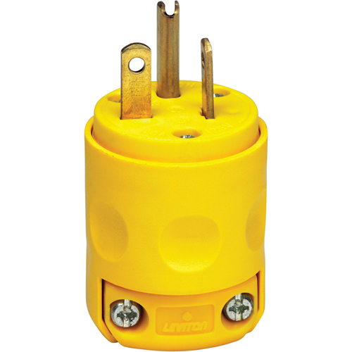 Commercial Grade Straight Blade Plug, Plastic, 20 A, 125 V Groupe Belzile Dickner