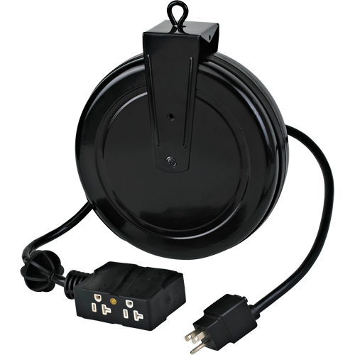 Cord Reel - Industrial, 20', SJTOW, 12/3/3-Dec Gauge, 15 A Groupe Belzile Dickner