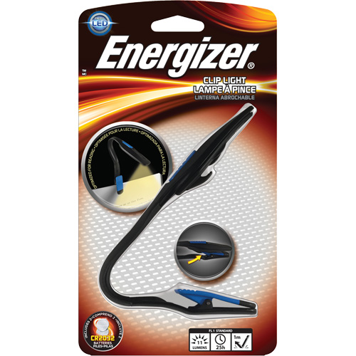 Lampe &agrave; pince, DEL, 11 lumens, Piles CR2032 Groupe Belzile Dickner