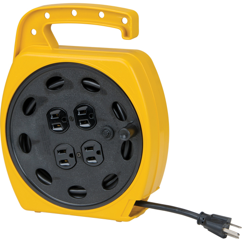 Cordons rallonges &agrave; enrouler, 25', SJT, Calibre de 16/3, 10 A Groupe Belzile Dickner