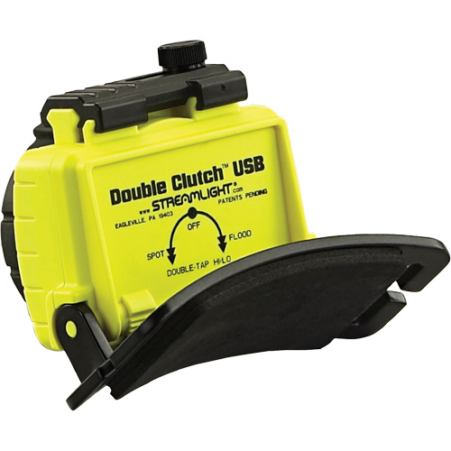 Lampe frontale Double Clutch USB, DEL, 125 lumens, 3,5 hres de fonctionnement, piles Rechargeable Groupe Belzile Dickner