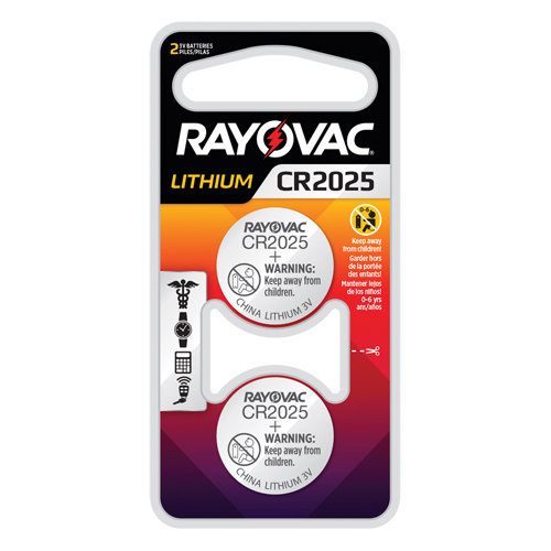 CR2025 Lithium Coin Cell Batteries, 3 V Groupe Belzile Dickner