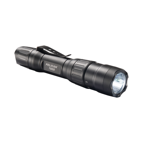 7600 Tactical Flashlight, LED, 944 Lumens, CR123 Batteries Groupe Belzile Dickner