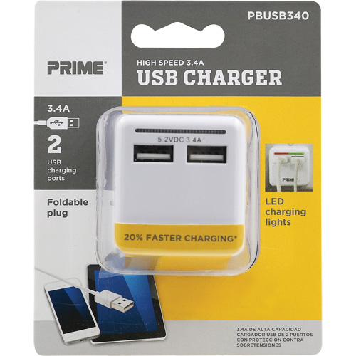 Prime&reg; High-Speed USB Charger Groupe Belzile Dickner