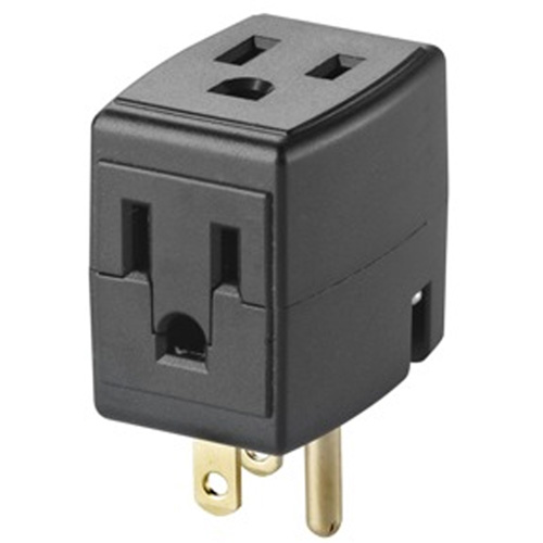 Cube triple mis &agrave; la terre, 3 Prise(s), Aucune, 15 A, 1875 W, 125 V Groupe Belzile Dickner