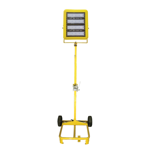 Chariot d'&eacute;clairage &agrave; t&ecirc;te unique avec treuil, DEL, 200 W, 30000 lumens, Boîtier en Aluminium Groupe Belzile Dickner