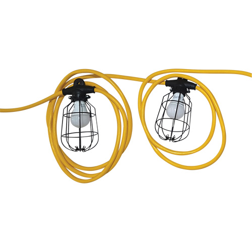 LED Stringlights, 10 Lights, 1200" L, Metal Housing Groupe Belzile Dickner