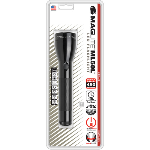 Lampe de poche, DEL, 490 lumens, Piles C Groupe Belzile Dickner