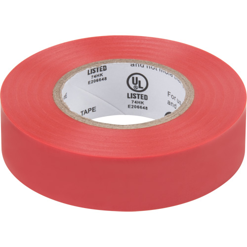 Ruban isolant, 19 mm (3/4") x 18 m (60'), Rouge, 7 mils Groupe Belzile Dickner