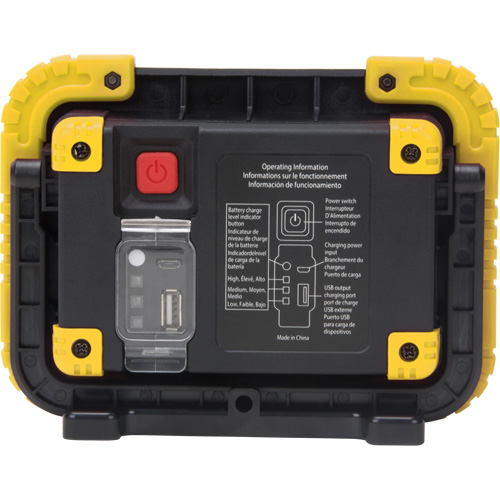 Portable Work Light, LED, 10 W, 1000 Lumens, Plastic Housing Groupe Belzile Dickner