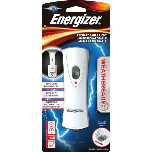 Lampe de poche Weatheready, DEL, 40 lumens, Piles Rechargeable Groupe Belzile Dickner