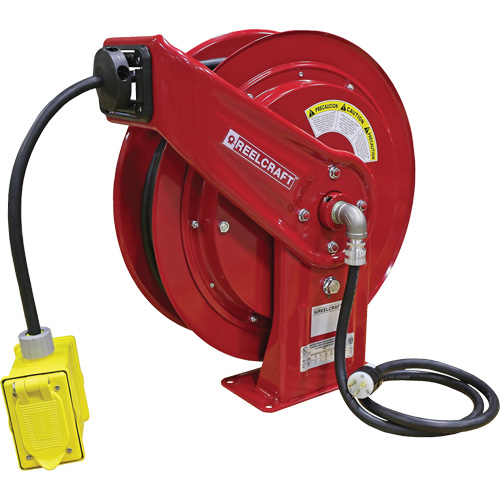 70000 Power Cord Reel, 100', SEOOW, 12 Gauge, 20 A Groupe Belzile Dickner