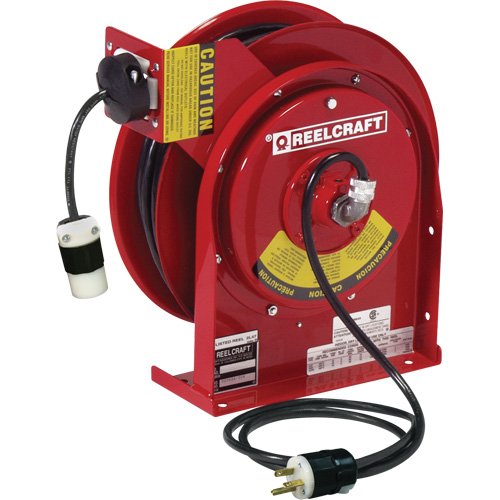 Power Cord Reel, 45', SJEOOW, 12 Gauge, 20 A Groupe Belzile Dickner