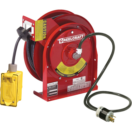 Power Cord Reel, 45', SJEOOW, 12 Gauge, 20 A Groupe Belzile Dickner