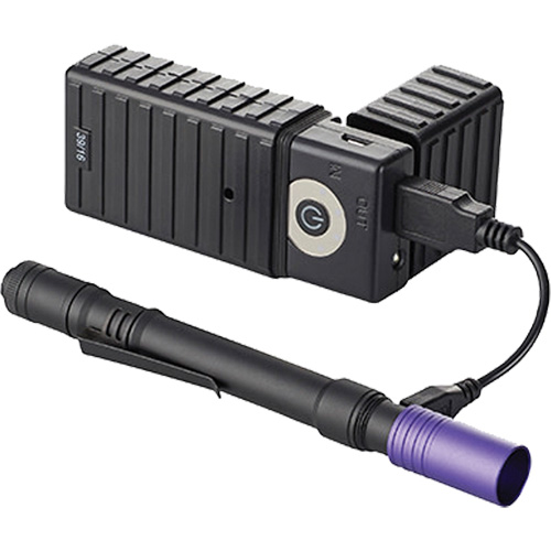 Lampe stylo UV avec port de recharge micro USB Stylus Pro, DEL, Corps en Aluminium, piles Rechargeable, Compris Groupe Belzile Dickner