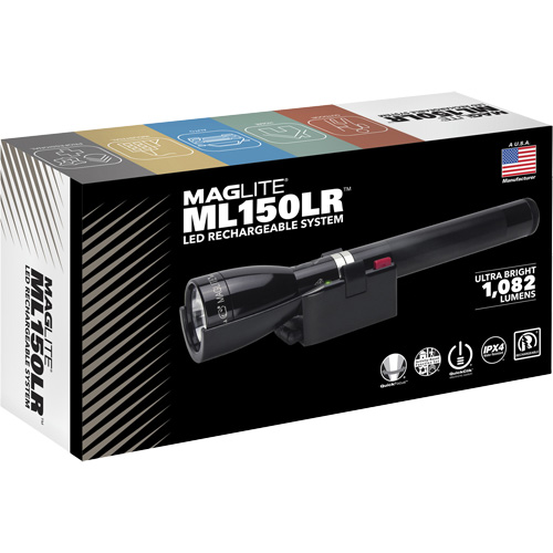 ML150LR(X) Fast-Charging Flashlight, LED, 1082 Lumens, Rechargeable Batteries Groupe Belzile Dickner