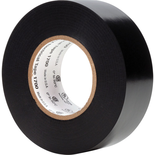 Temflex Vinyl Electrical Tape 1700, 25.4 mm (1") x 20.1 m (66'), Black, 7 mils Groupe Belzile Dickner
