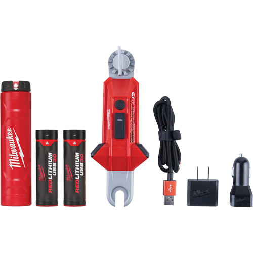 REDLITHIUM USB Utility Hot Stick Light, LED, Rechargeable Batteries, Aluminum Groupe Belzile Dickner
