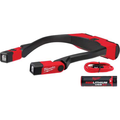 Lampe de travail USB Redlithium 400L, Lampe tour de cou, Rechargeable, 400 lumens Groupe Belzile Dickner