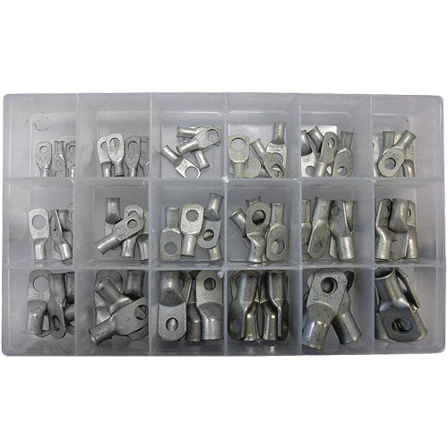 72-Piece Tin Plated Tubular Lug Ring Kit Groupe Belzile Dickner