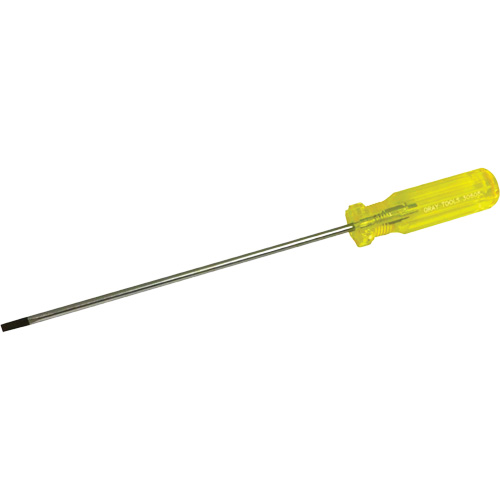 Tournevis &agrave; fente pour &eacute;lectricien, Tige de 3/16", Ronde, 11-1/2" lo, Prise en Plastique Groupe Belzile Dickner