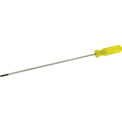 Tournevis &agrave; fente d'&eacute;lectricien, Tige de 3/16", Ronde, 15-1/2" lo, Prise en Plastique Groupe Belzile Dickner