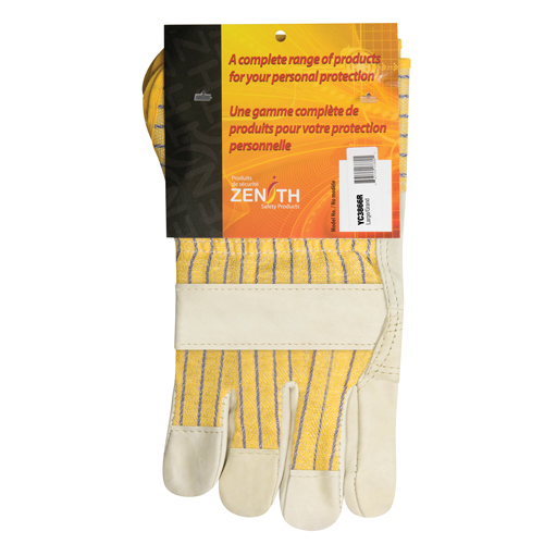 Fitters Patch Palm Gloves, Large, Grain Cowhide Palm, Cotton Inner Lining Groupe Belzile Dickner