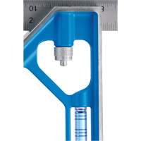 True Blue&reg; Combination Square, 12" L, 1/16" Graduations, Steel, Plain Groupe Belzile Dickner