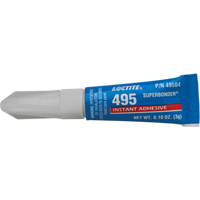 495 Super Bonder&reg; Instant Adhesive, Clear, Tube, 3 g Groupe Belzile Dickner