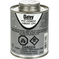 PVC Heavy-Duty Cement, 473 ml, Brush-Top Can, Grey Groupe Belzile Dickner