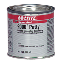 Fixmaster&reg; 2000° Putty, 8 oz., Cartridge, Silver Groupe Belzile Dickner