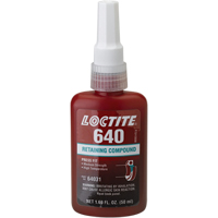 Composé de retenue 640 résistance moyenne/haute température, 50 ml, Bouteille, Vert AD165 | Dickner Inc