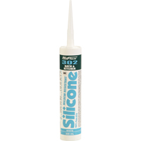 NuFlex&reg; 302 Bath And Kitchen Silicone Sealant, 300 ml, Cartridge, Clear Groupe Belzile Dickner