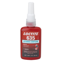 Composé de retenue Loctite<sup>MD</sup> 635, 50 ml, Bouteille, Vert AF273 | Dickner Inc