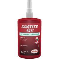 Composé de blocage Loctite<sup>MD</sup> 675, 250 ml, Bouteille, Vert AF312 | Dickner Inc
