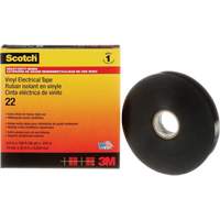 Ruban isolant en vinyle Scotch, 19 mm (3/4") x 33 m (108'), Noir, 10 mils Groupe Belzile Dickner