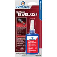 Permanent Strength Threadlocker, Red, High, 36 ml, Bottle AH115 | Dickner Inc