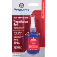 High Temperature Threadlocker, Red, High, 10 ml, Bottle AH120 | Dickner Inc