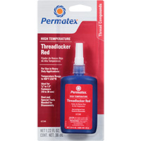 High Temperature Threadlocker, Red, High, 36 ml, Bottle AH121 | Dickner Inc