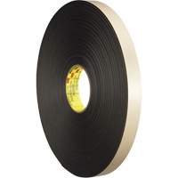 Double-Coated Foam Tape, 66 m (216') L x 12.7 mm (1/2") W, 31 mils, Polyethylene Groupe Belzile Dickner