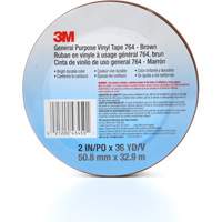 Ruban en vinyle pour travaux g&eacute;n&eacute;raux 764, 50,8 mm (2") la x 32,9 m (108') lo, 5 mils, Brun Groupe Belzile Dickner